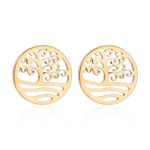 boucle d'oreille arbre de vie or