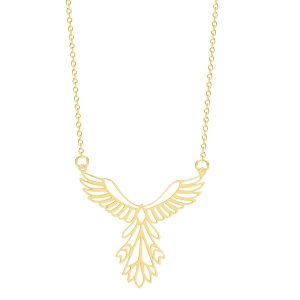 collier pendentif ailes d'ange or