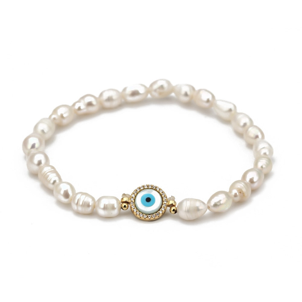 bracelet perle oeil bleu