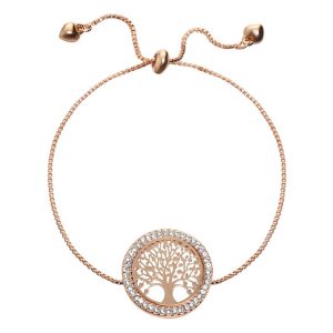 bracelet arbre de vie or rose